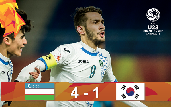 Highlights: U23 Uzbekistan 4-1 U23 Hàn Quốc (Bán kết U23 châu Á)