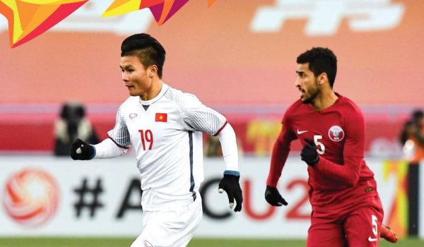 VIDEO: Cú đúp của người hùng Quang Hải vào lưới U23 Qatar