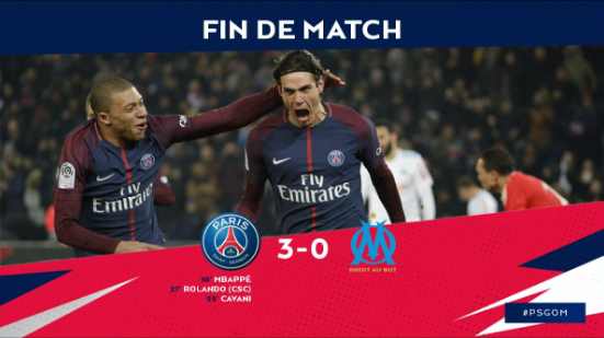 Highlights: PSG 3-0 Marseille (Vòng 27 Ligue 1)