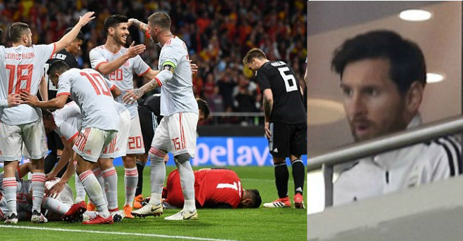 Messi bỏ về khi chứng kiến Argentina thảm bại trước Tây Ban Nha