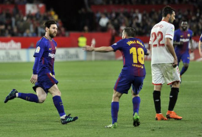 Highlights: Sevilla 2-2 Barcelona (Vòng 30 La Liga)