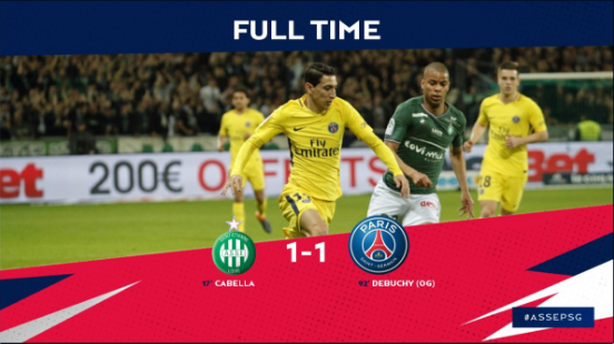 Highlights: Saint Etienne 1-1 PSG (Vòng 32 Ligue 1)
