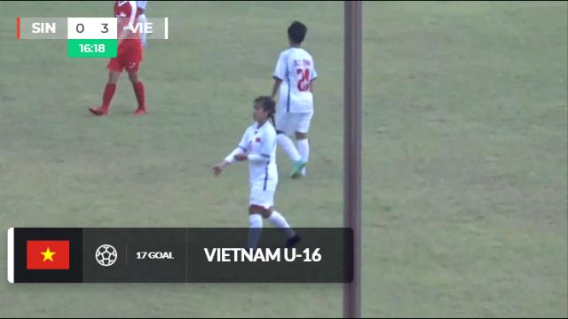 Highlights: U16 Nữ Việt Nam 4-0 U16 Nữ Singapore