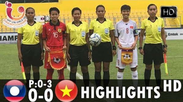 Highlights: U16 Nữ Việt Nam 0-0 U16 Nữ Lào (Pen 3-0)