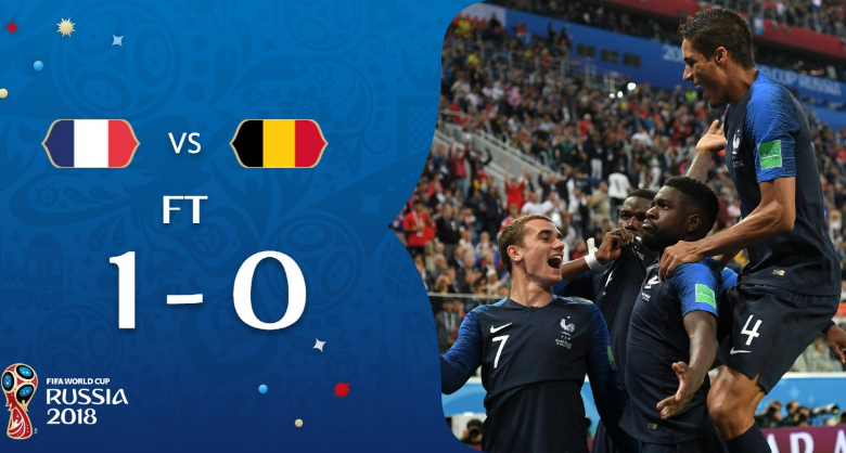 Highlights: Pháp 1-0 Bỉ (Bán kết World Cup 2018)