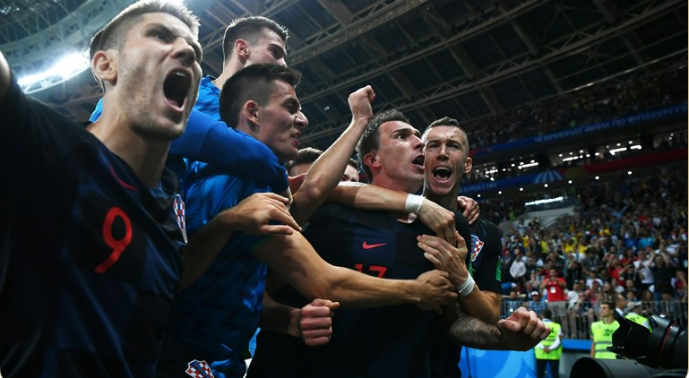 Croatia ăn mừng chiến tích lịch sử lọt vào chung kết World Cup 2018