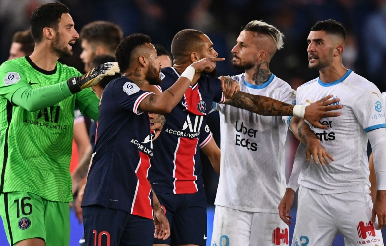 VIDEO: Neymar đấm đối thủ, 'mưa thẻ đỏ' trận PSG - Marseille