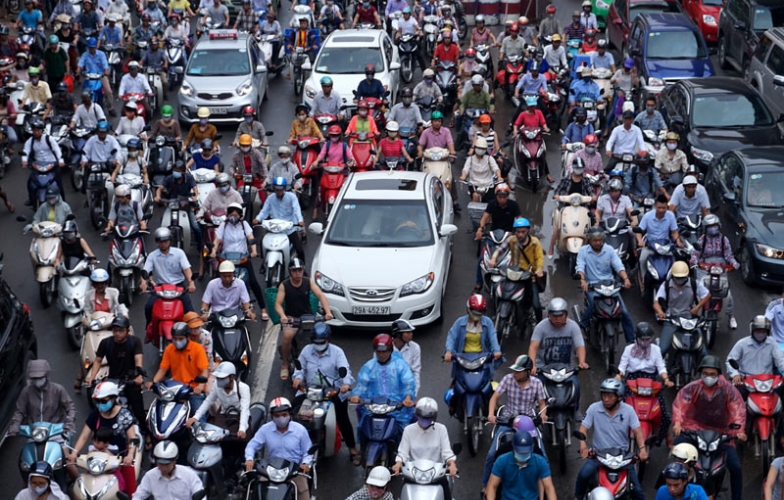 Chính thức: Hà Nội cấm xe máy ở nội thành từ năm 2030