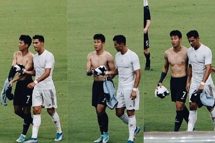 VIDEO: Son Heung-min xin đổi áo với thần tượng Ronaldo và cái kết