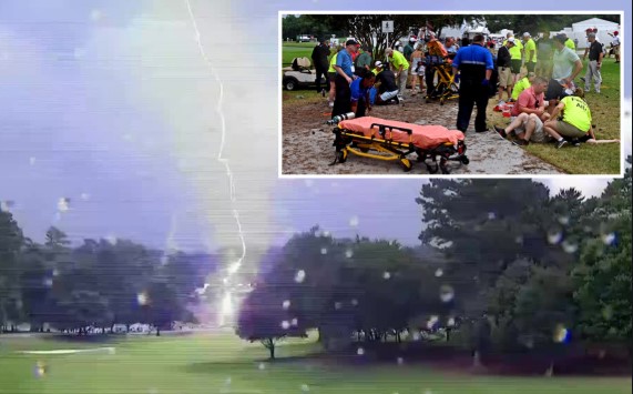 6 CĐV bị sét đánh tại giải golf chuyên nghiệp ở Mỹ
