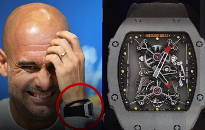 HLV trưởng Man City đeo đồng hồ siêu đắt trong buổi họp báo
