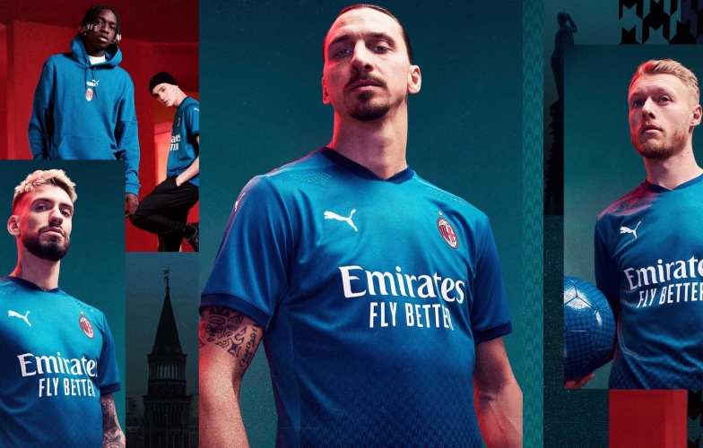 Puma tung thiết kế áo đấu thứ 3 của AC Milan mùa giải 20/21