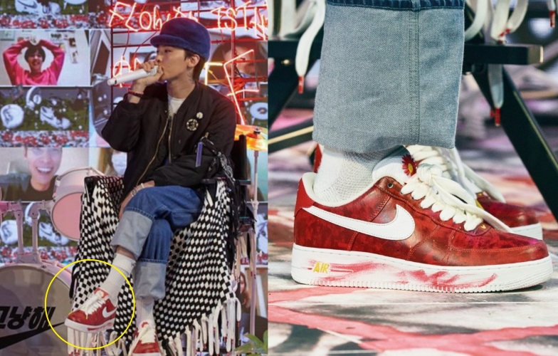 G-Dragon gây sốt khi có thêm một mẫu 'giày hoa cúc' đặc biệt