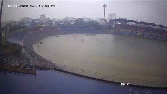 Lịch đấu bù trận đấu bị hoãn do mưa lũ đã xác định