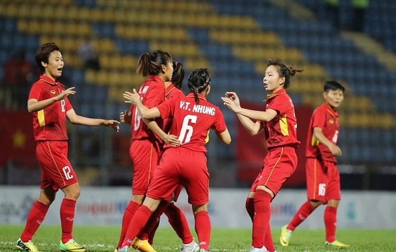 ĐT nữ Việt Nam thắng Campuchia 10-0