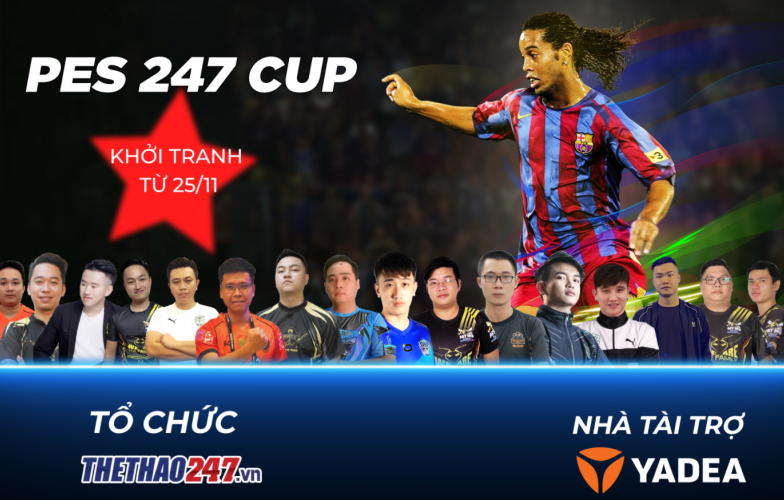16 game thủ hàng đầu Việt Nam tranh giải PES 247 Cup 