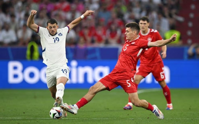 Đan Mạch hòa thất vọng Serbia ở lượt cuối bảng C Euro 2024