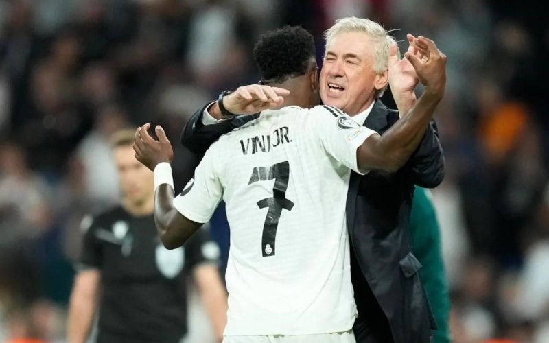 Carlo Ancelotti: 'Quả bóng Vàng 2024 thuộc về Vinicius'