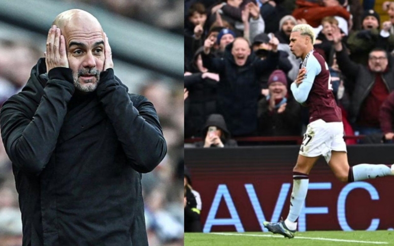 Man City gục ngã trước Aston Villa, chính thức rơi khỏi top 5 Ngoại hạng Anh