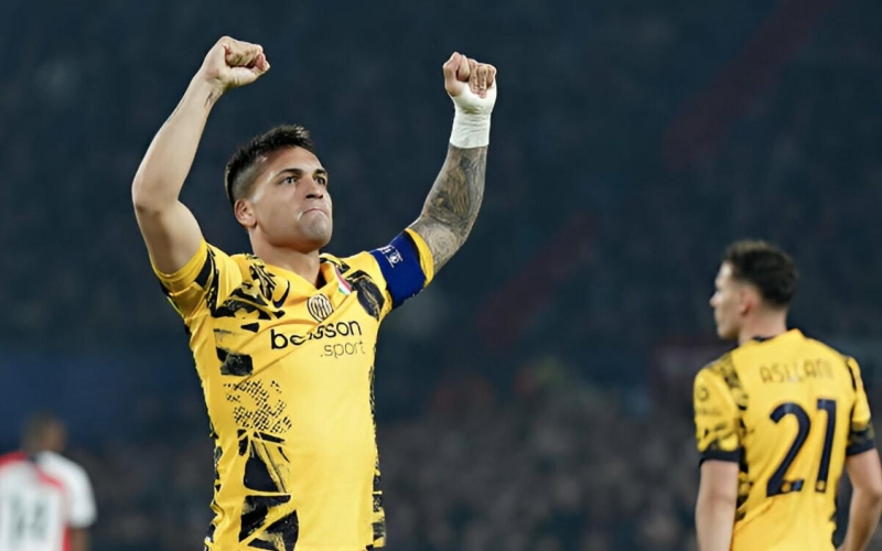 Lautaro lập công, Inter khuất phục Feyenoord tại Champions League