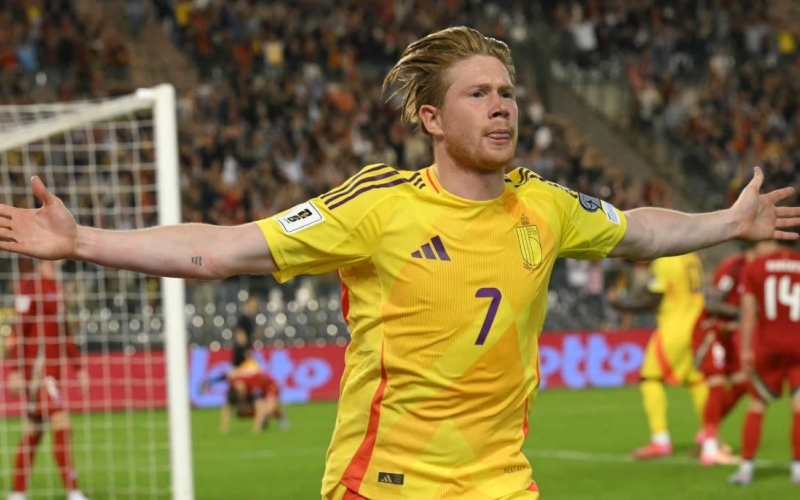 De Bruyne tỏa sáng, Bỉ thắng nghẹt thở Xứ Wales trong trận cầu 7 bàn