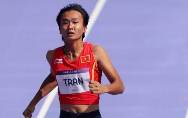 Trần Thị Nhi Yến vượt qua vòng loại 100m nữ tại Olympic 2024
