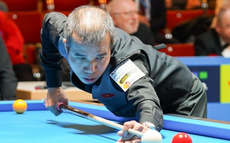 Trực tiếp billiards carom 3 băng Việt Nam vs Hà Lan: Khó khăn