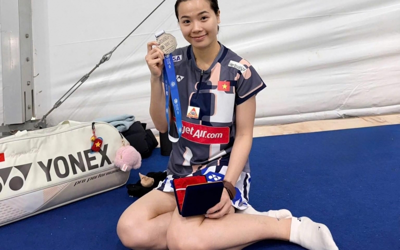 Nguyễn Thùy Linh và tuyển cầu lông Việt Nam lên đường dự SEA Games 33