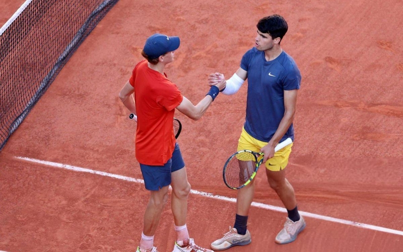 Trực tiếp tennis Jannik Sinner vs Carlos Alcaraz, 22h00 hôm nay 18/5