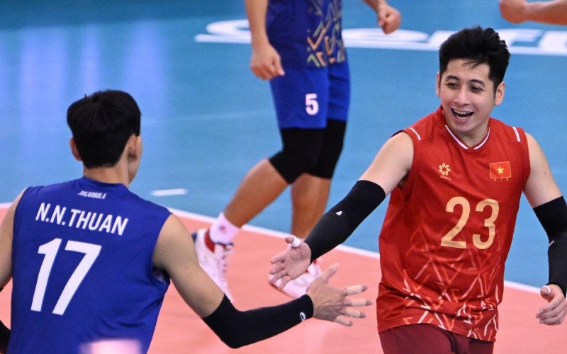 Trực tiếp bóng chuyền nam Việt Nam 2-0 Campuchia: Áp đảo