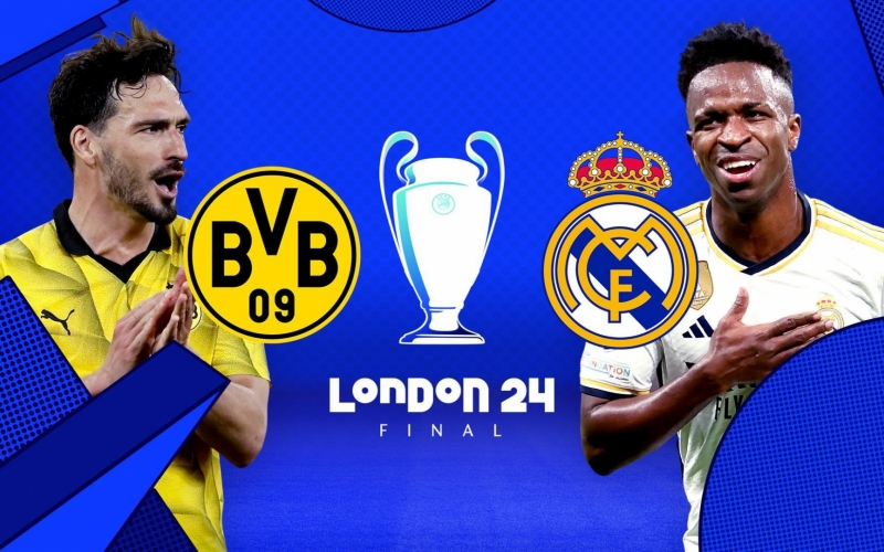 Trực tiếp Real Madrid vs Dortmund, 2h00 ngày 2/6/2024