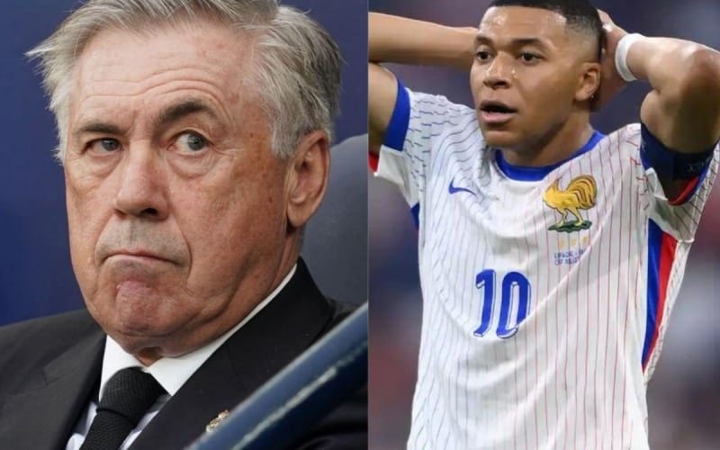 Mbappe bị HLV Ancelotti 'nắn gân' trước trận ra mắt Real Madrid