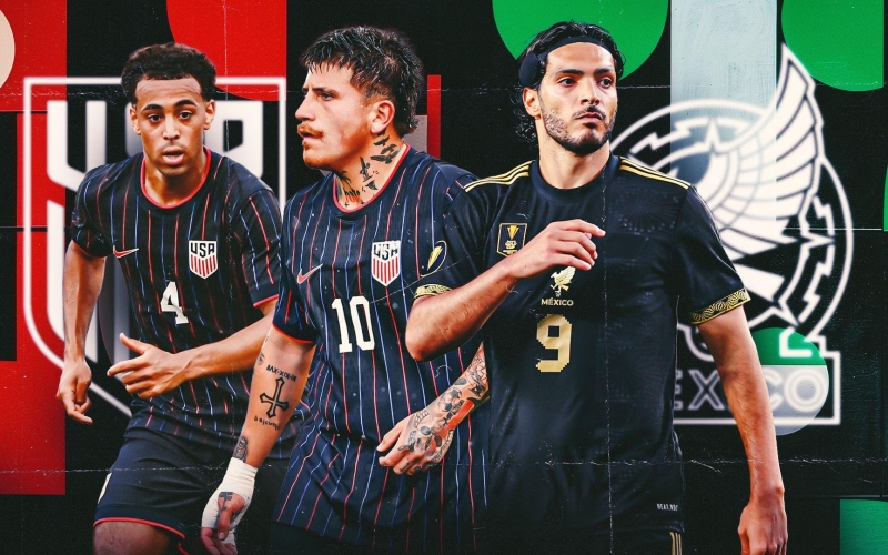 Trực tiếp Mỹ 0-0 Mexico: Trận đấu bắt đầu