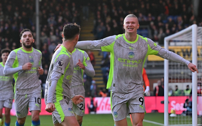 Trực tiếp Man City 1-0 Crystal Palace: Haaland tỏa sáng