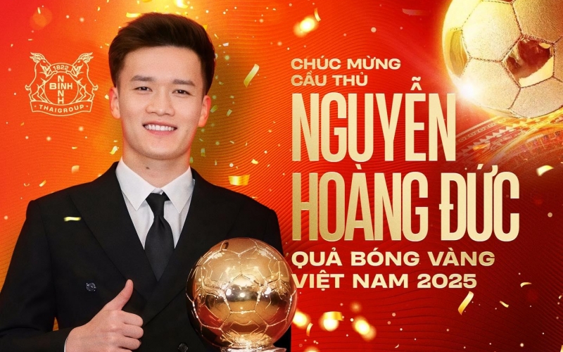CĐV Thái Lan kinh ngạc khi Hoàng Đức giành 3 QBV Việt Nam