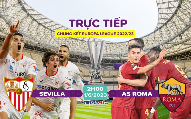 Trực tiếp Sevilla vs Roma: Dybala trở lại đội hình xuất phát?