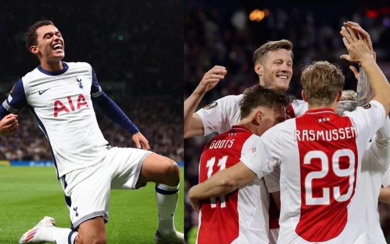 Tottenham và Ajax đại thắng, Roma chia điểm ngày ra quân cúp C2