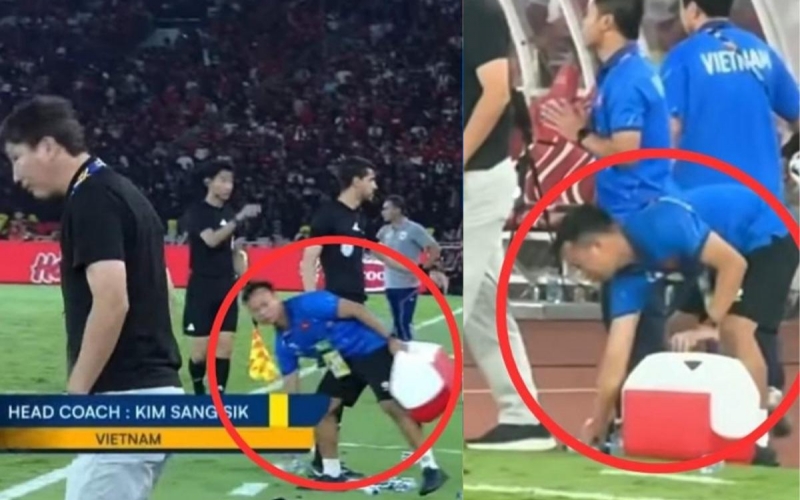 Bác sĩ U23 Việt Nam nói sự thật những chai nước ở đường biên