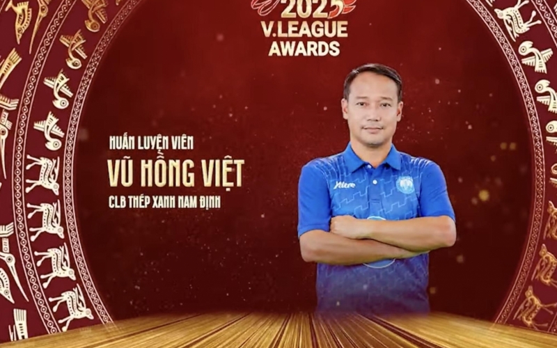 Trực tiếp Lễ trao giải V.League Awards 2025: HLV Vũ Hồng Việt được vinh danh