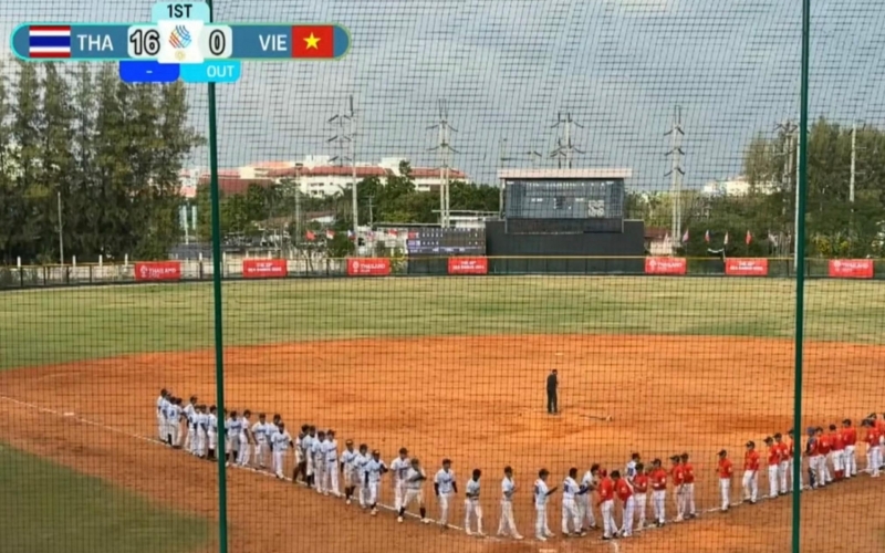 Trực tiếp SEA Games 33 hôm nay 5/12: Bóng chày Việt Nam 0-16 Thái Lan