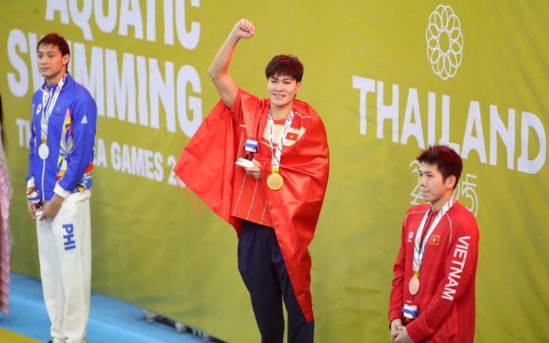 NÓNG: Bơi lội Việt Nam có Huy chương Vàng đầu tiên