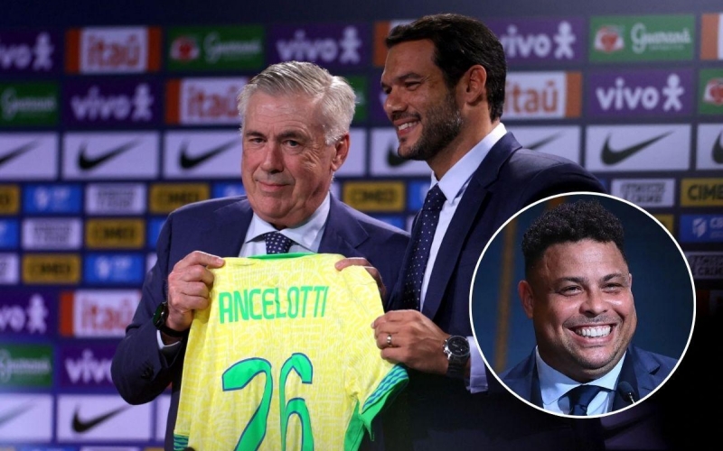 Ronaldo: 'Ancelotti là HLV lý tưởng để đưa Brazil vô địch World Cup 2026'