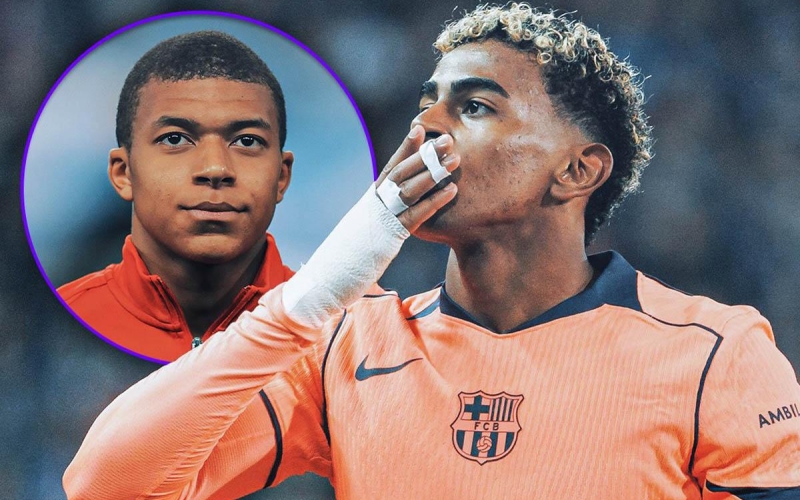 Yamal phá kỷ lục của Mbappe ở Champions League