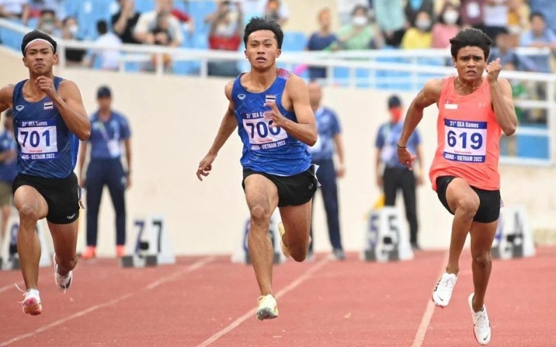 Các VĐV điền kinh nhắm đến kỷ lục dưới 10 giây nội dung 100m tại SEA games 33