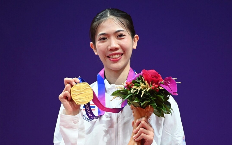Thái Lan giành HCV đầu tiên ở ASIAD 2023 không thể kịch tính hơn