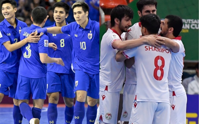 Trực tiếp futsal Thái Lan 0-0 Tajikistan: Thế trận cân bằng