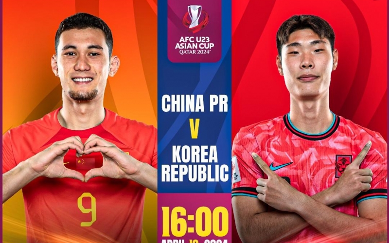 Trực tiếp U23 Trung Quốc 0-0 U23 Hàn Quốc: Trung Quốc áp đảo