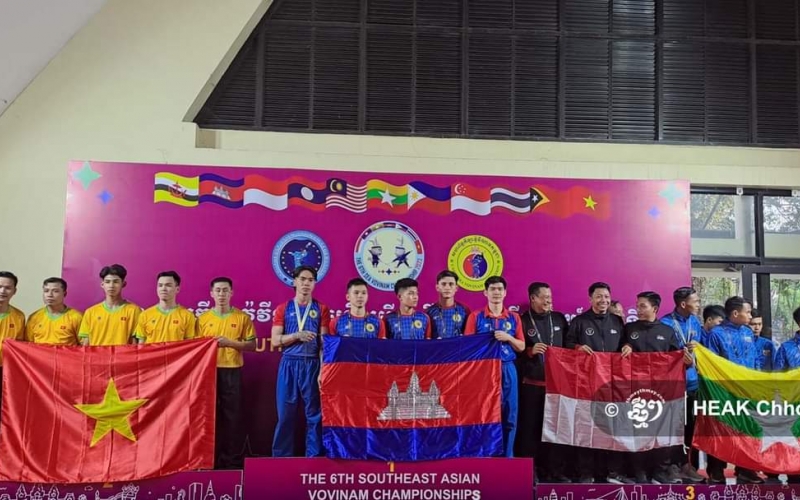 Campuchia 'tạo địa chấn' ở môn Quốc võ Việt Nam giải tiền SEA Games 32