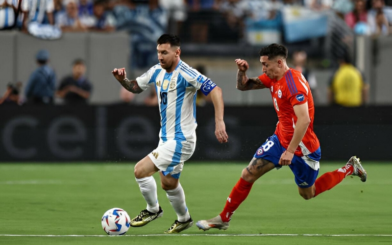 Trực tiếp Chile 0-0 Argentina: Đôi công mãn nhãn