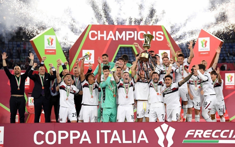 Thắng tối thiểu, Bologna hạ Milan vô địch Coppa Italia